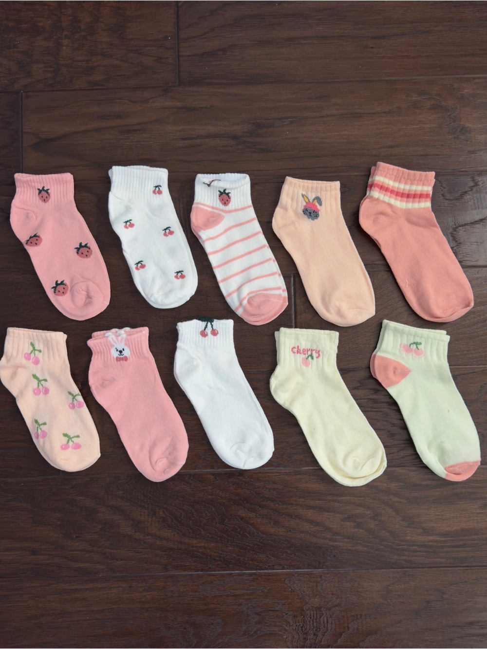NWOT Mixed Ankle Socks Women's - 10 Pack Pink & Pastel